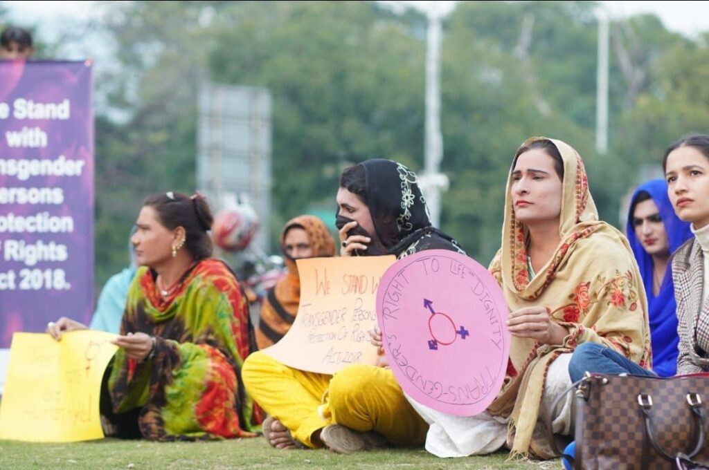 Pakistani trans community in defence of their rights. Photo: FDI.