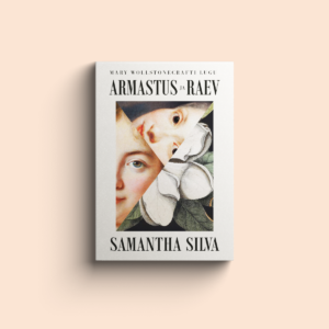 Raamat "Armastus ja raev" beežil taustal