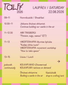 TALFFi laupäeva kava